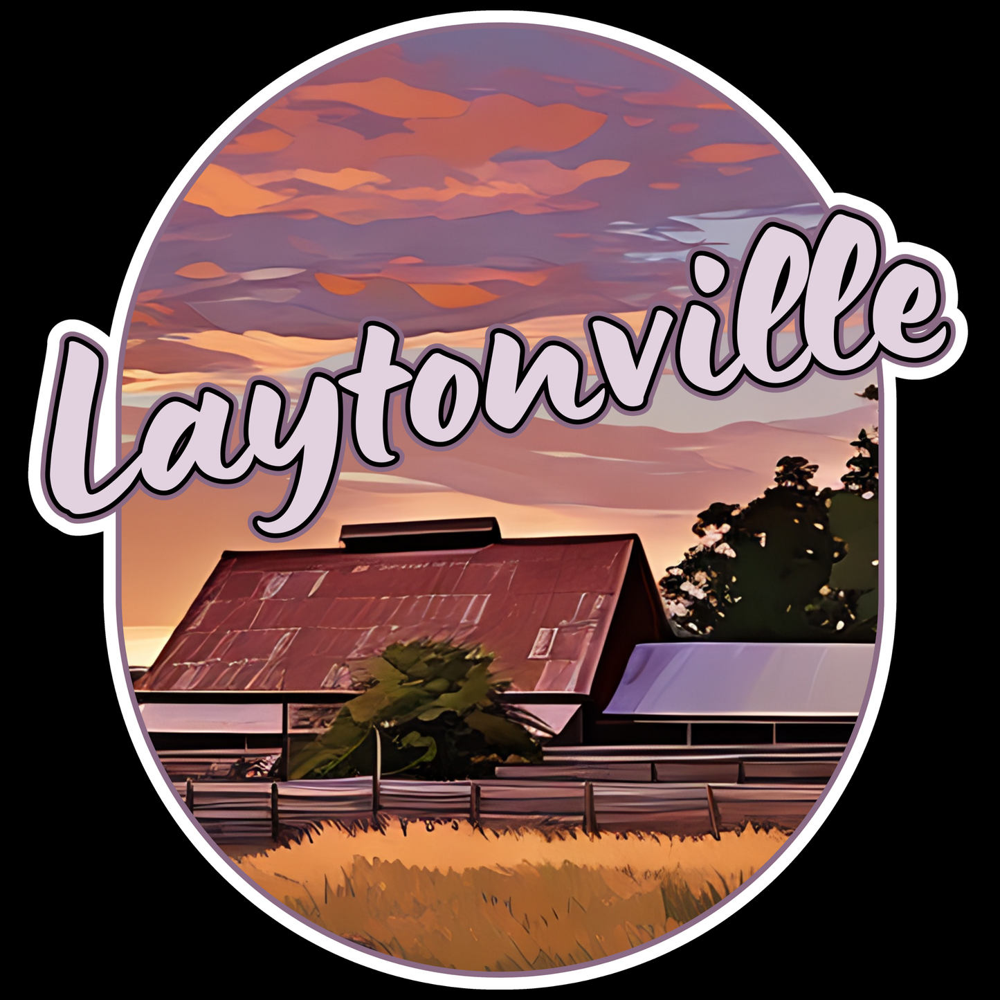 Laytonville Barn 4" Sticker