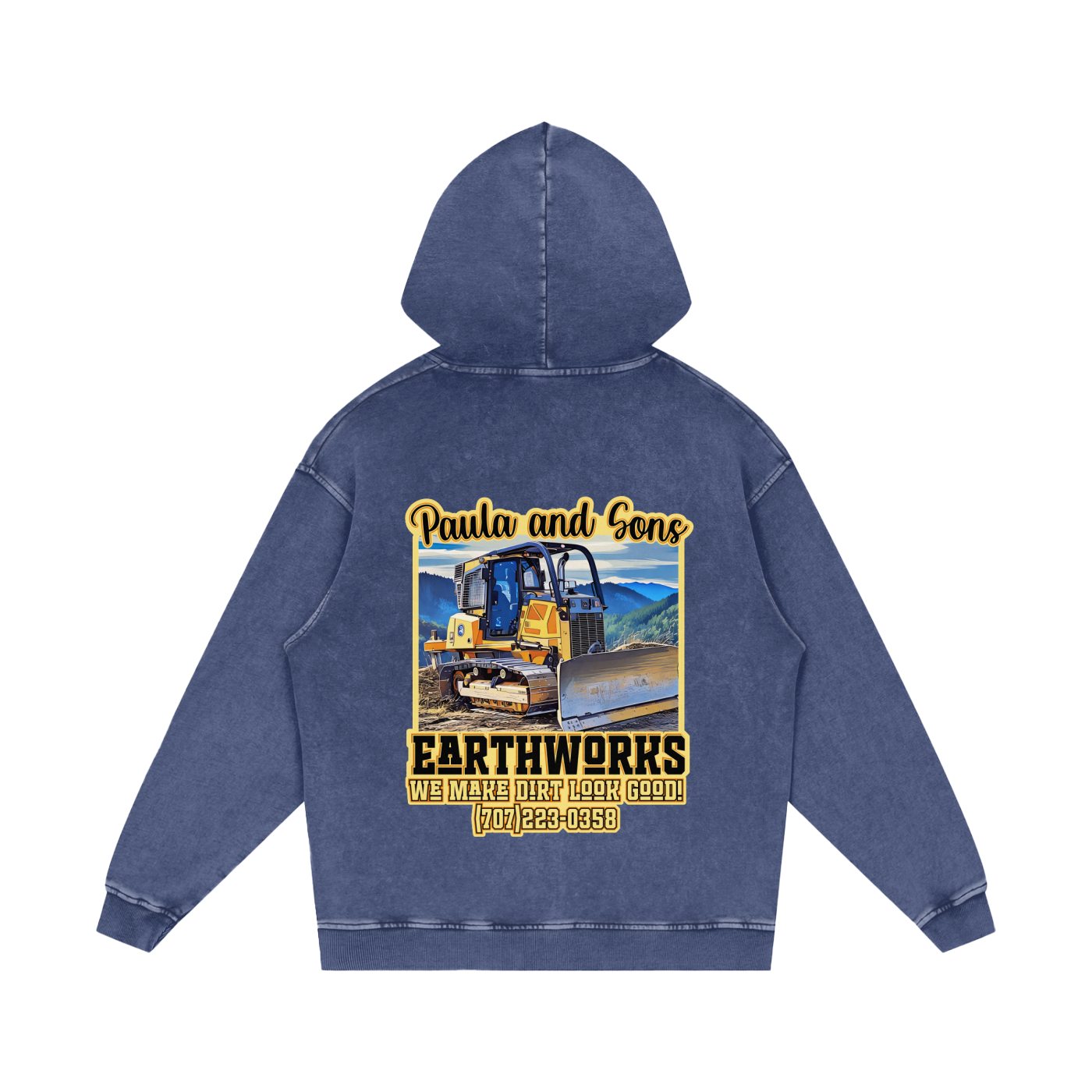 PASE Acid Wash Oversize Hoodie - 420 GSM
