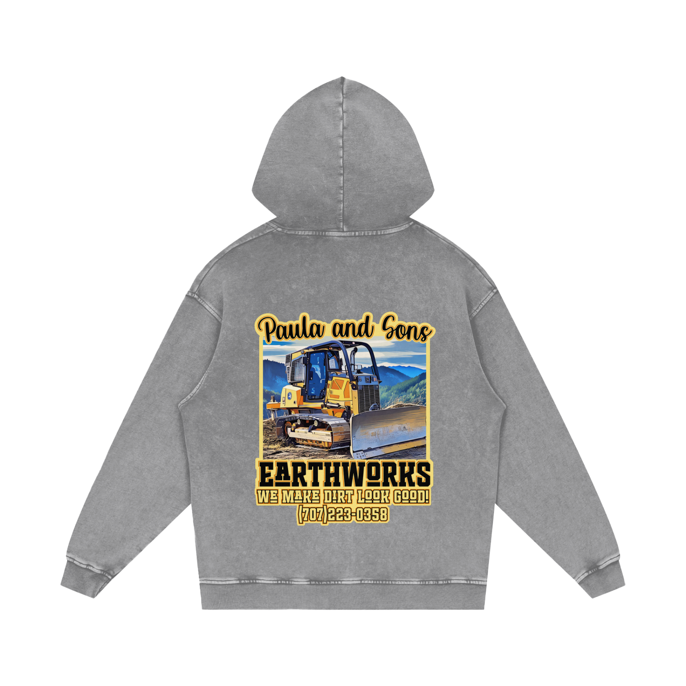 PASE Acid Wash Oversize Hoodie - 420 GSM