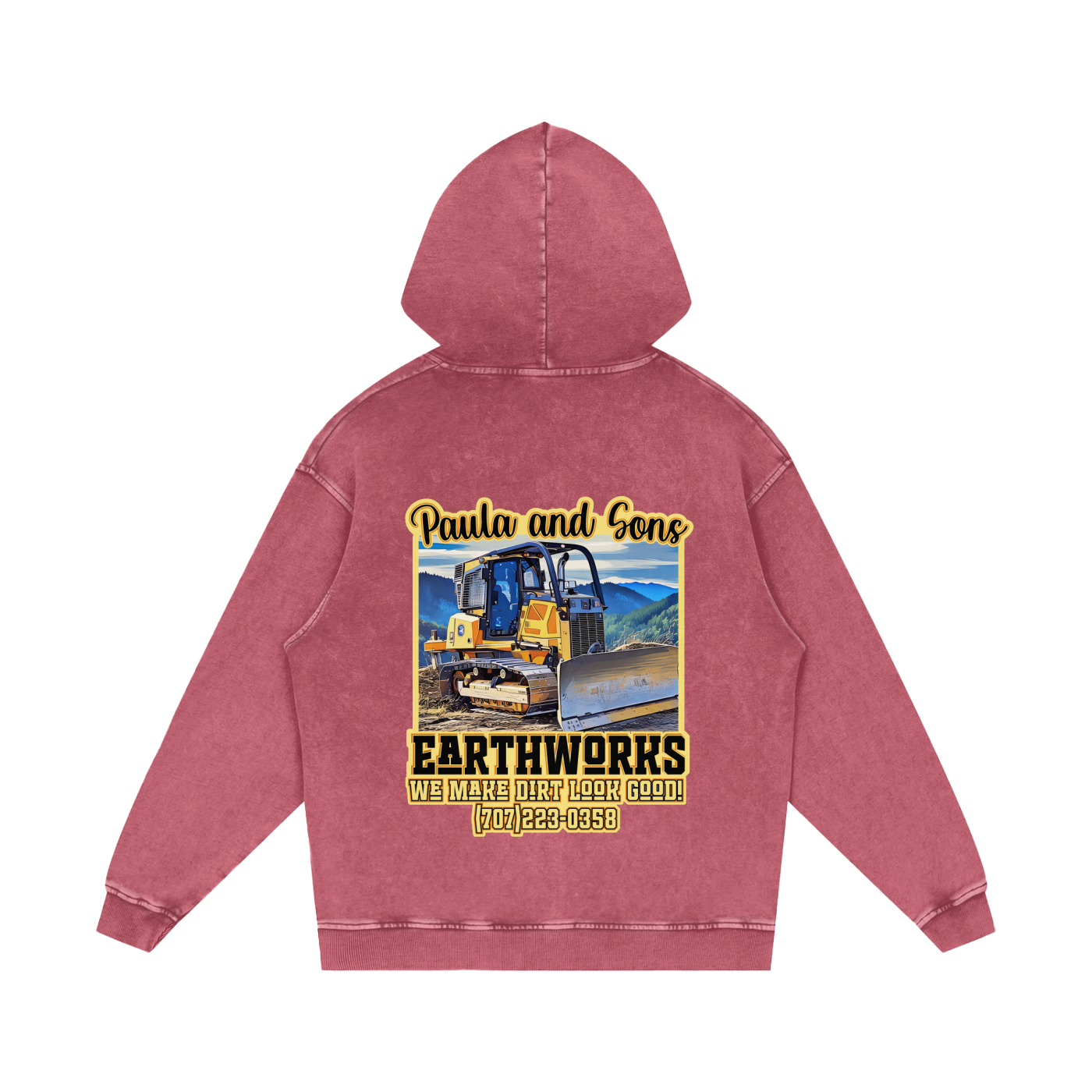 PASE Acid Wash Oversize Hoodie - 420 GSM