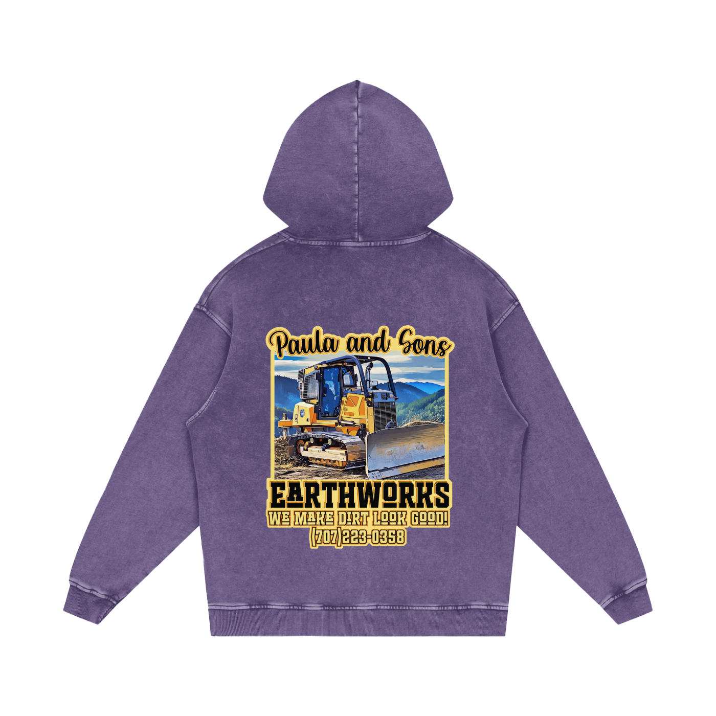 PASE Acid Wash Oversize Hoodie - 420 GSM