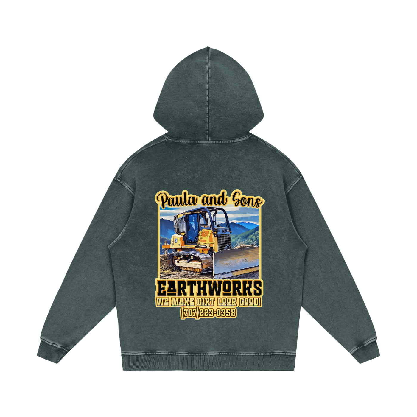 PASE Acid Wash Oversize Hoodie - 420 GSM
