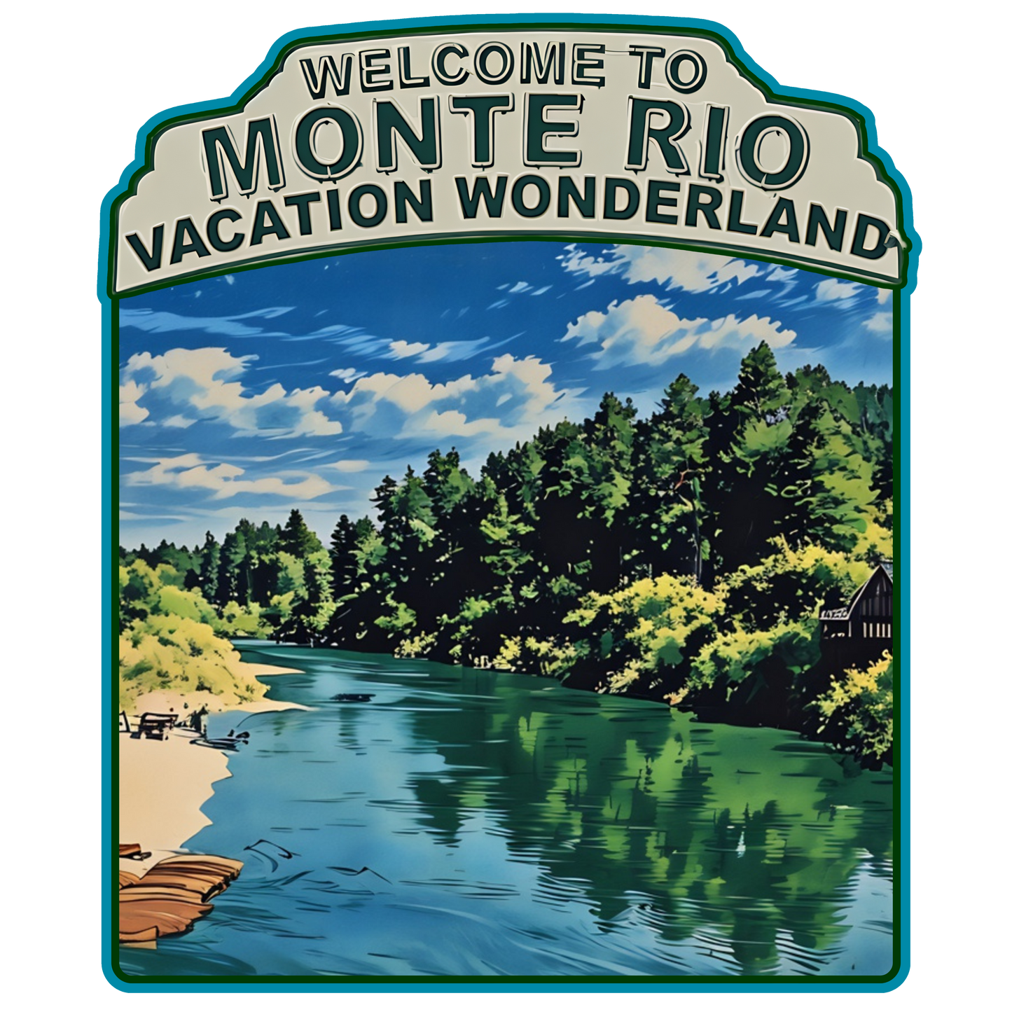 Monte Rio 4" Sticker