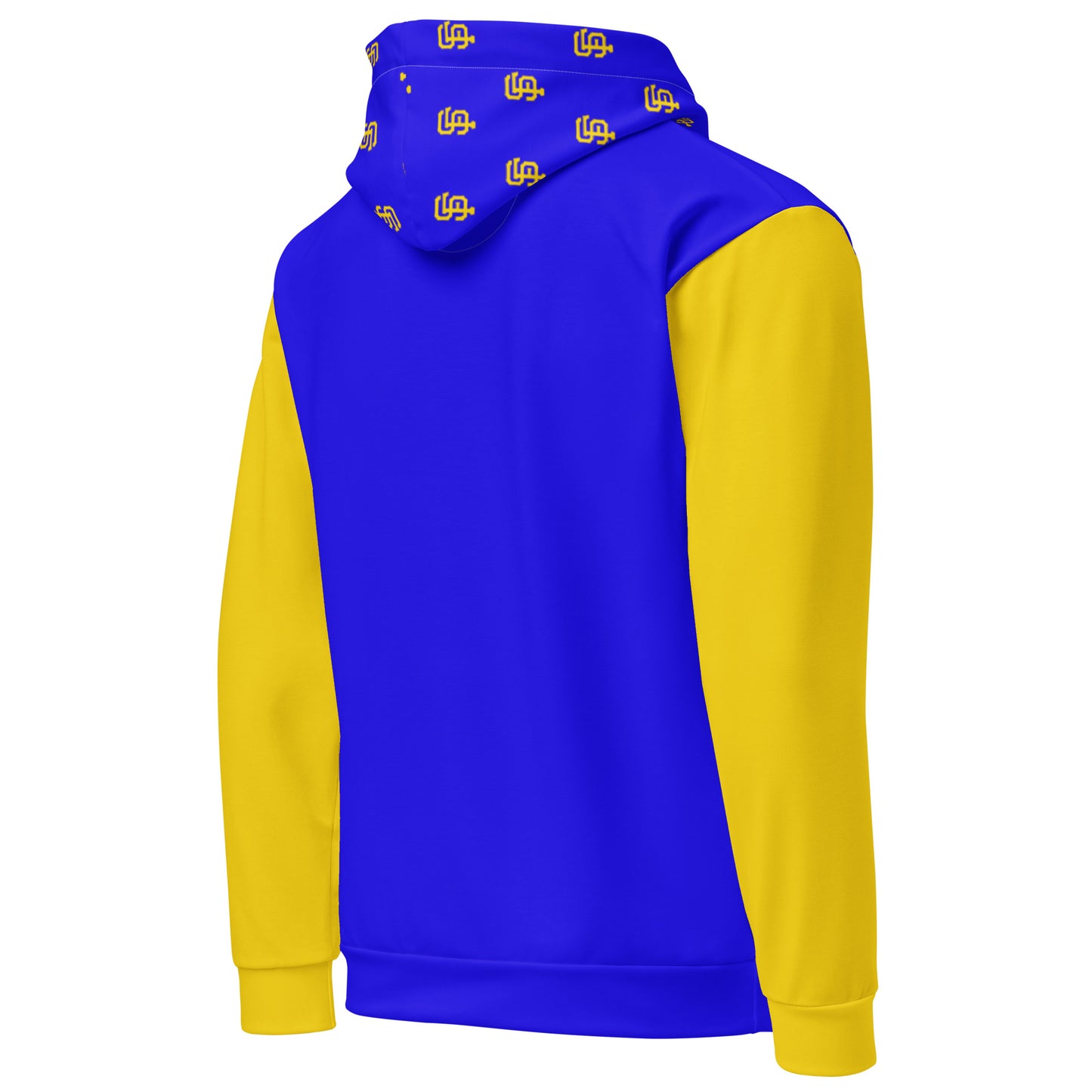 SF Royal Blue with Yellow Gold Sleeves Hoodie