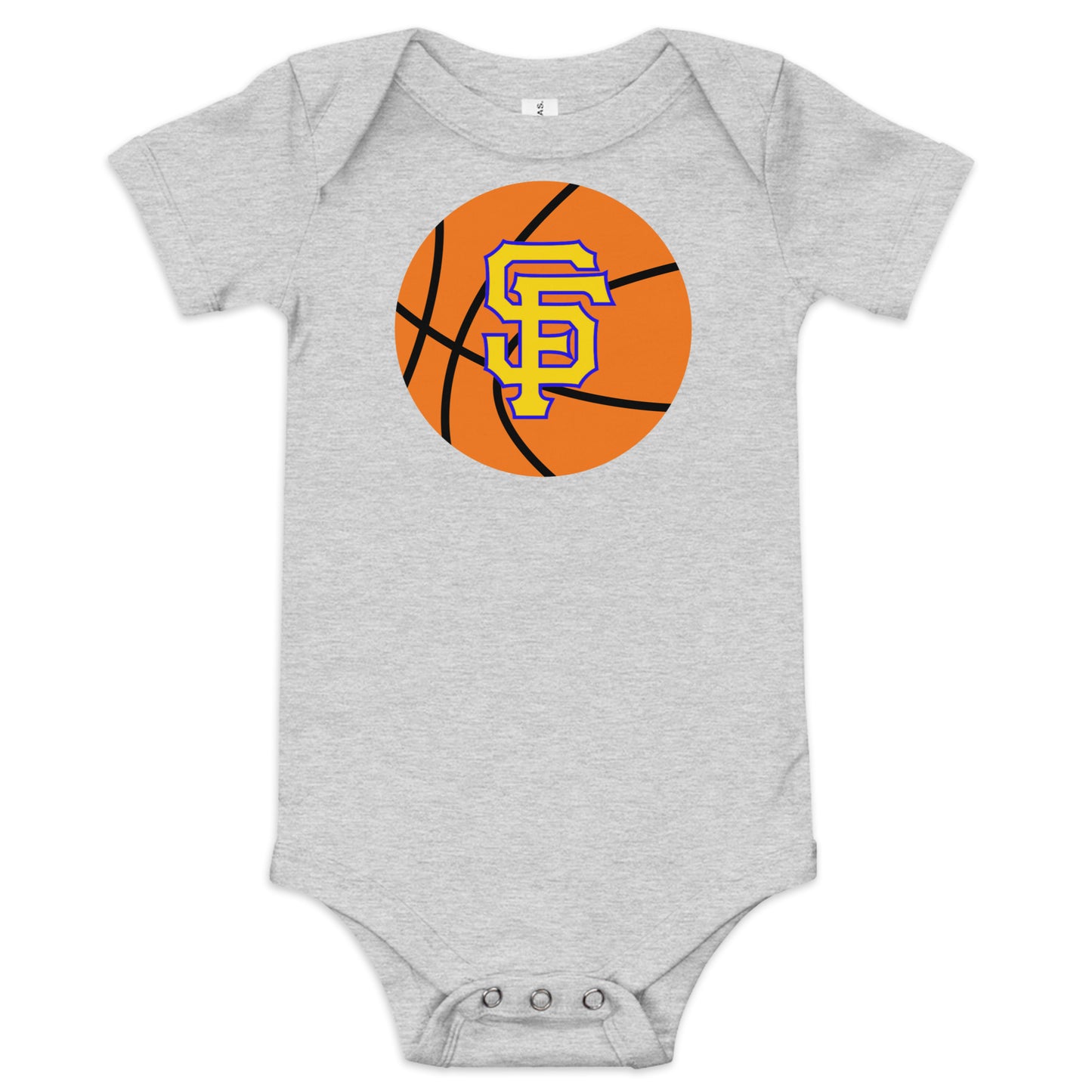 SF Basketball Baby short sleeve one piece