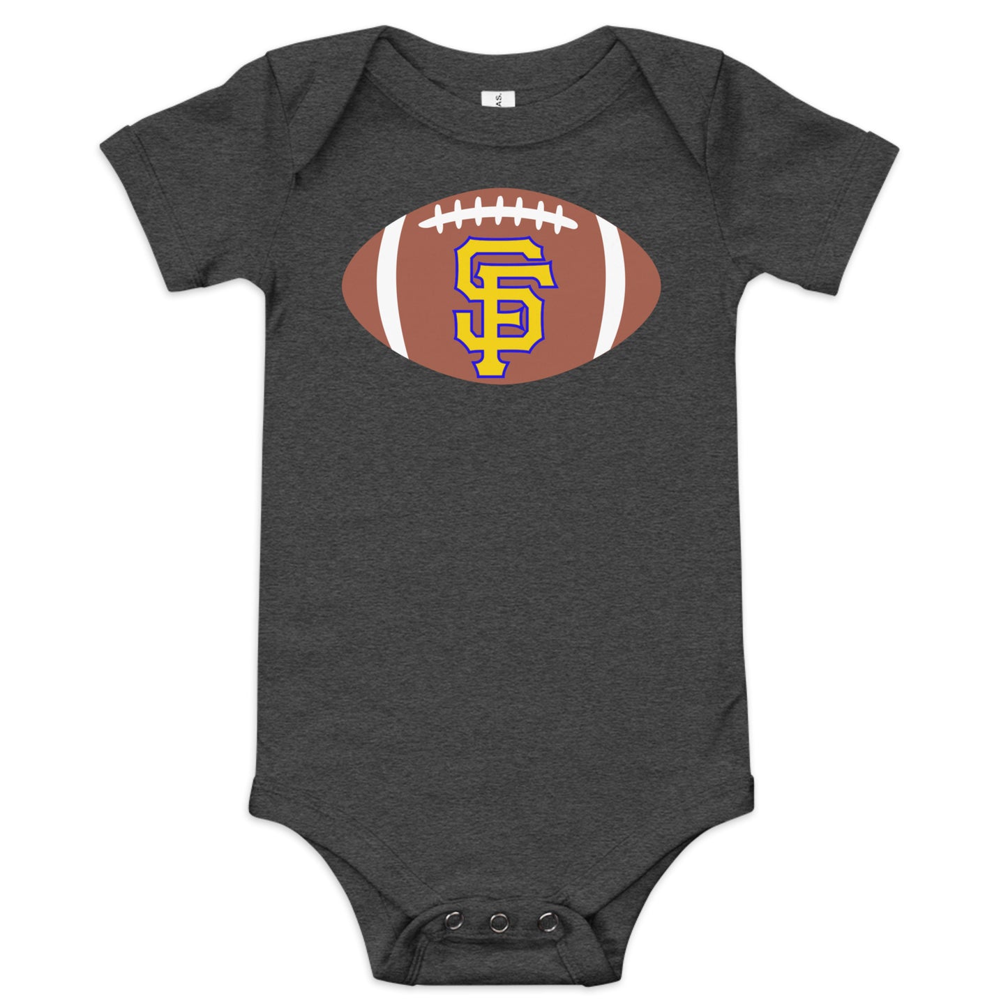 SF Football Baby short sleeve one piece