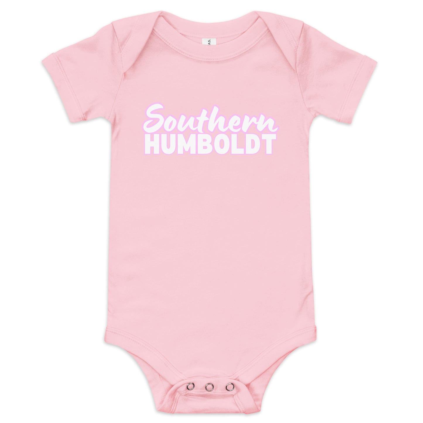 Southern Humboldt Bright Pink Baby short sleeve one piece