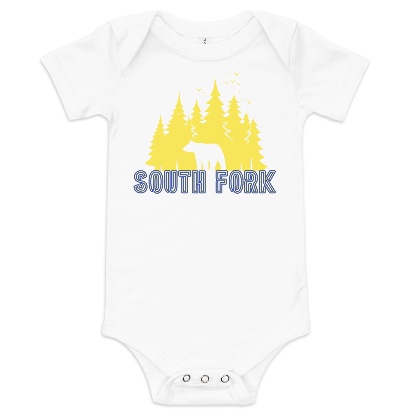 South Fork Cub Trees Baby short sleeve one piece