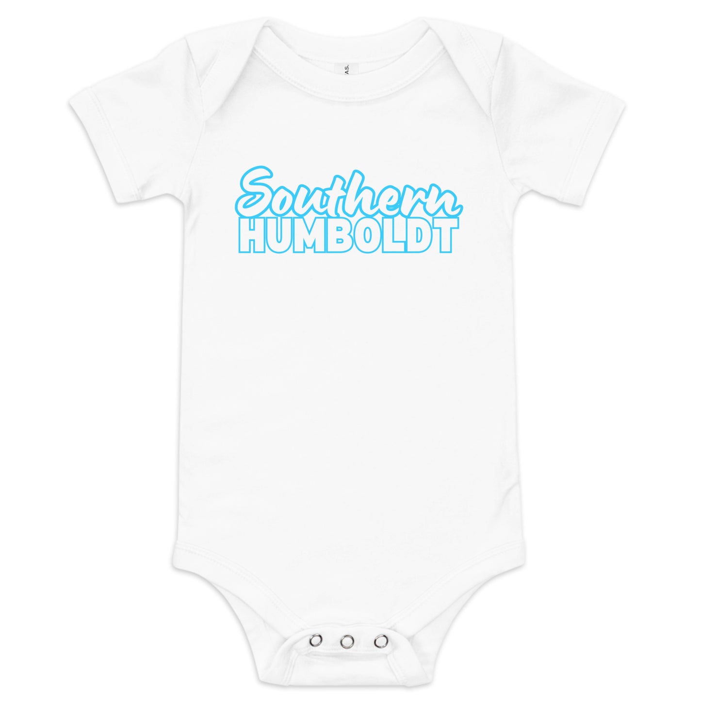 Southern Humboldt Bright Blue Baby short sleeve one piece
