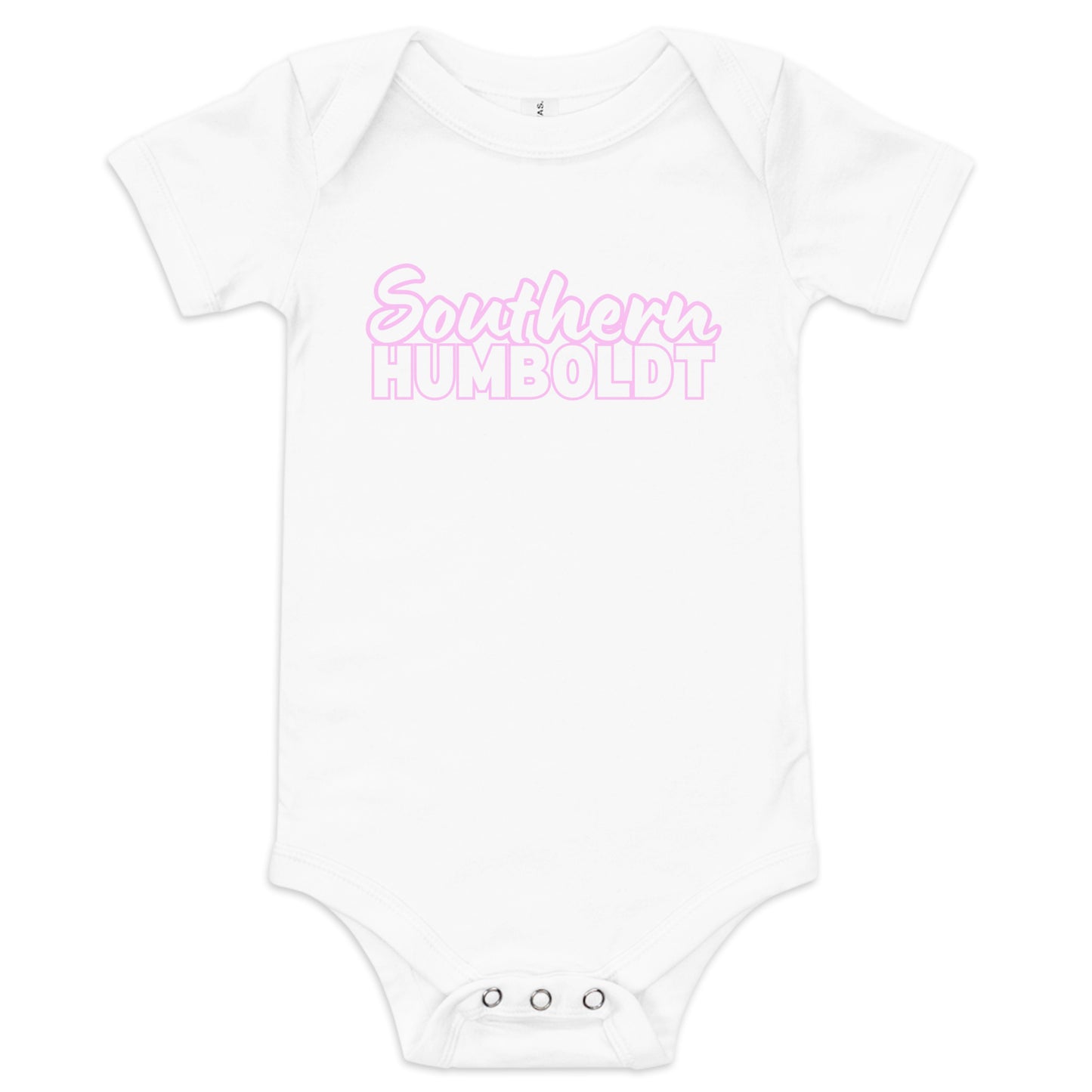 Southern Humboldt Bright Pink Baby short sleeve one piece