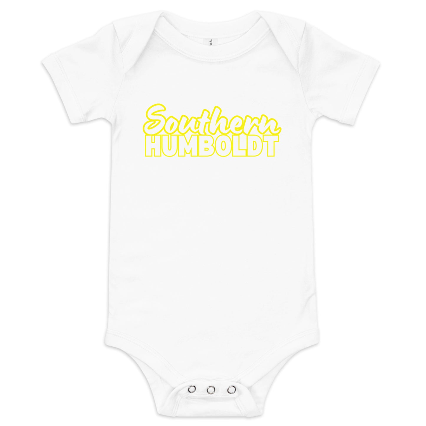 Southern Humboldt Yellow Baby short sleeve one piece