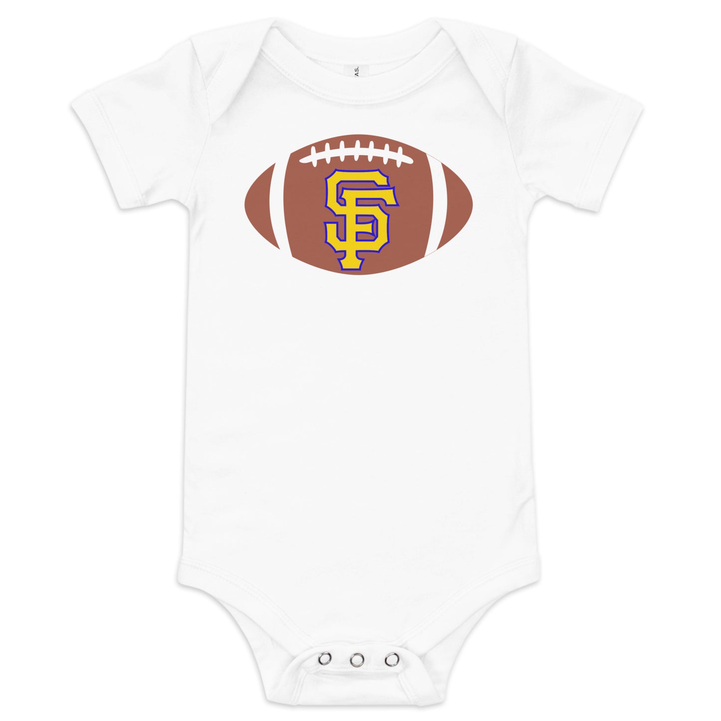 SF Football Baby short sleeve one piece