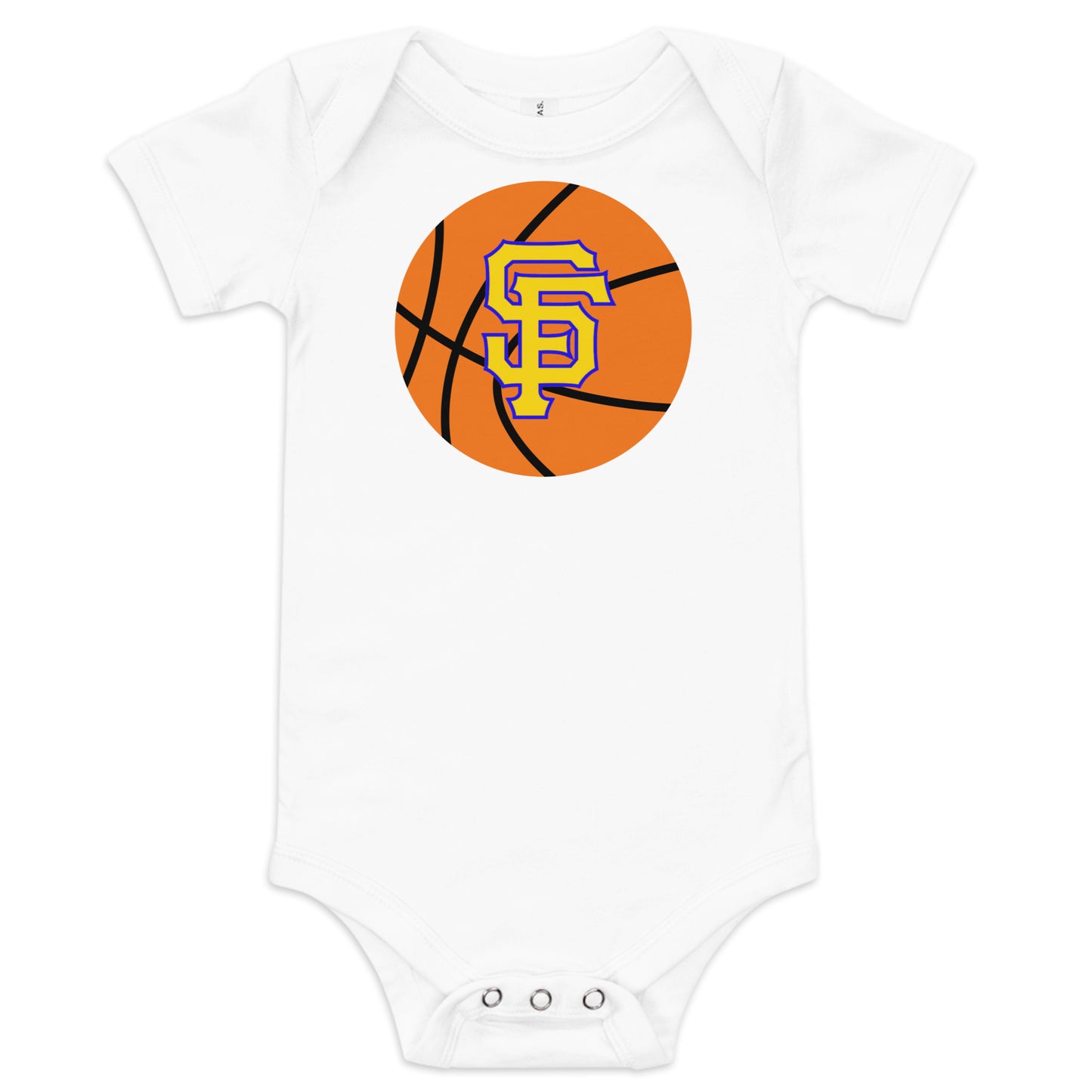SF Basketball Baby short sleeve one piece