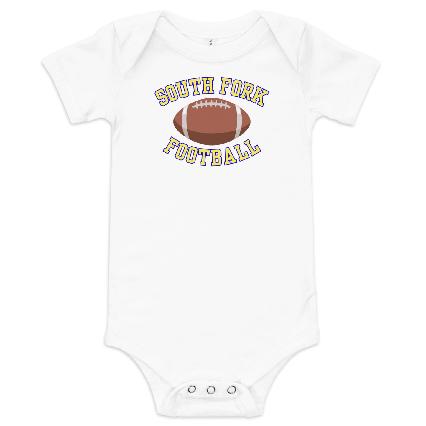 South Fork Football Baby short sleeve one piece