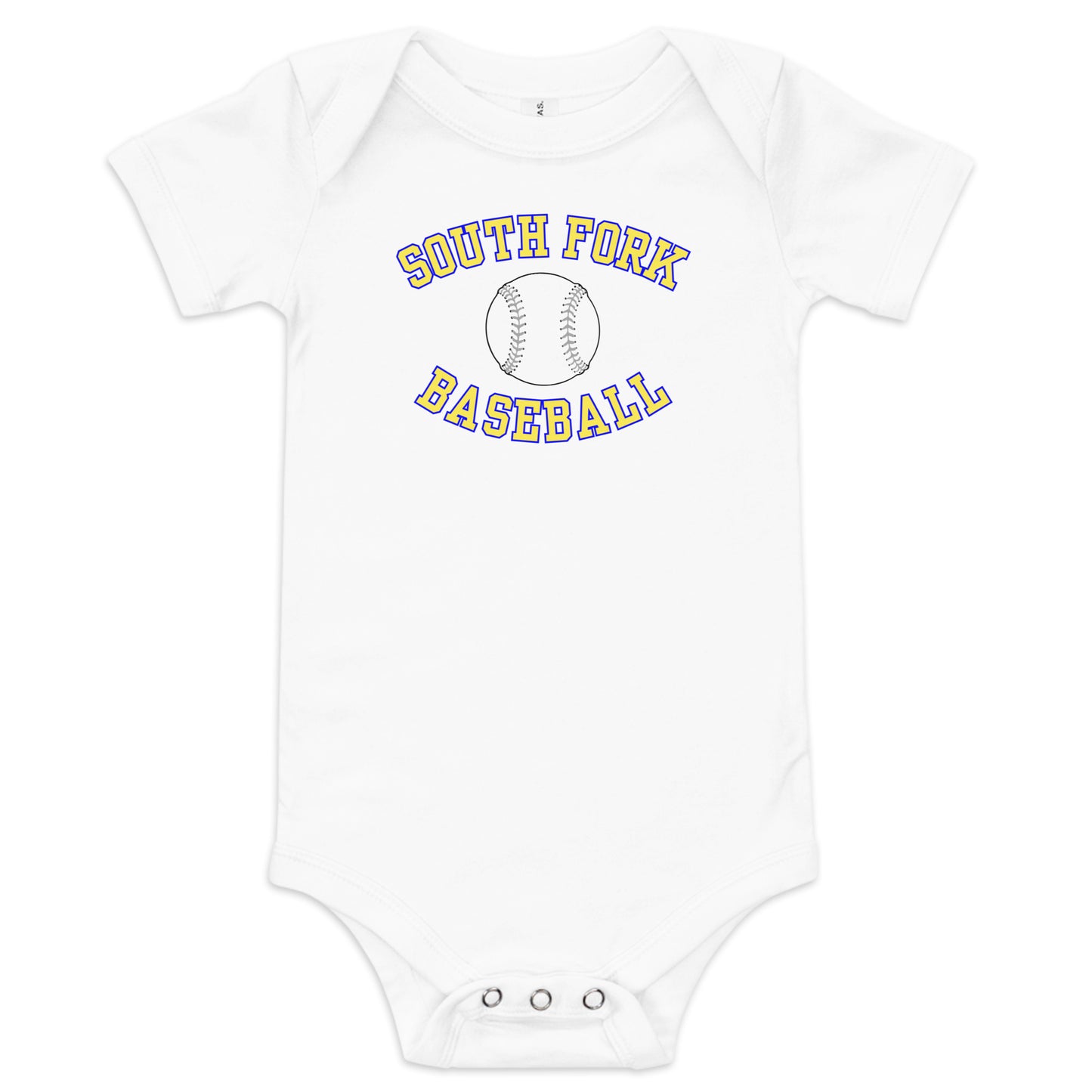 South Fork Baseball Baby short sleeve one piece