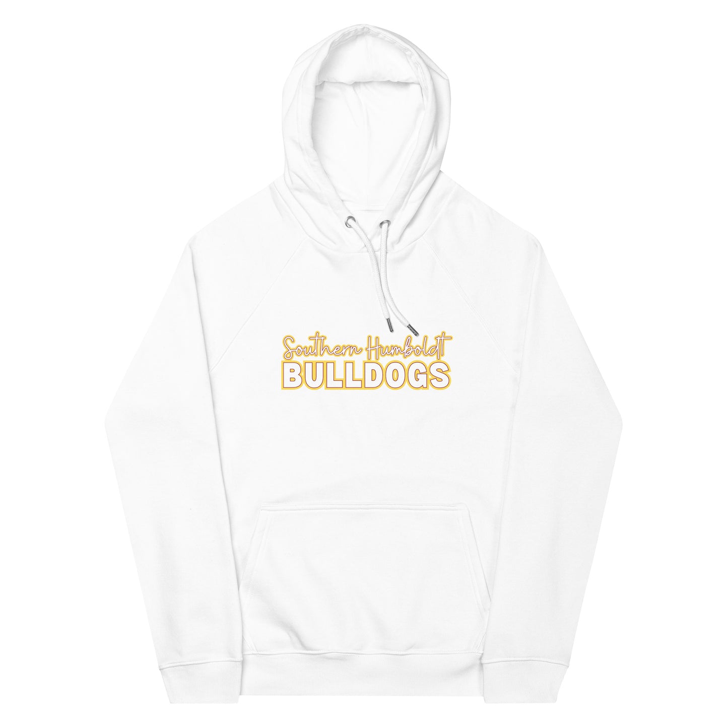 Southern Humboldt Bulldogs eco raglan hoodie