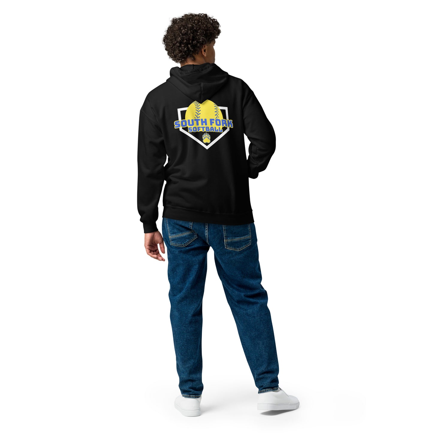 South Fork Softball Home Plate Unisex heavy blend zip hoodie