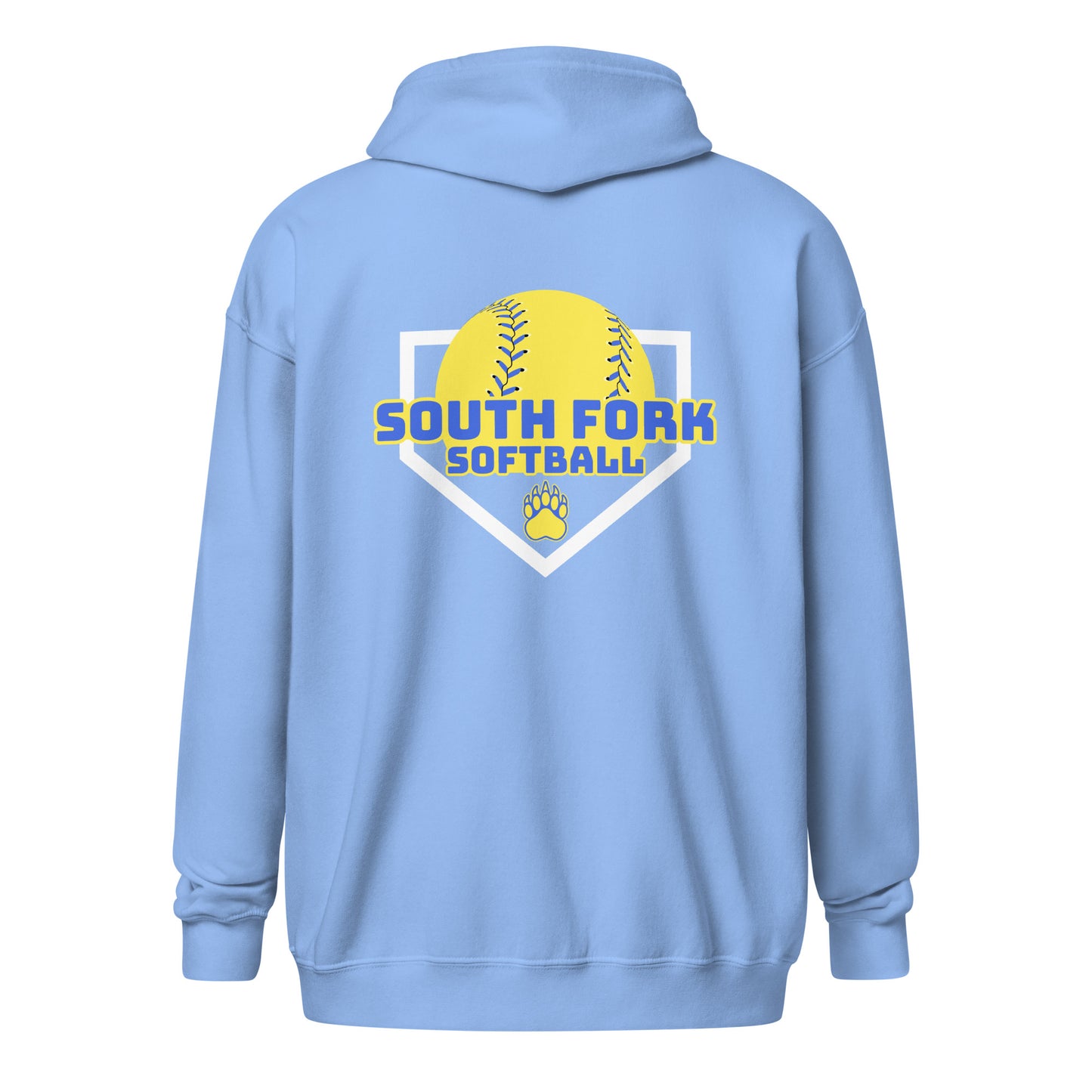 South Fork Softball Home Plate Unisex heavy blend zip hoodie