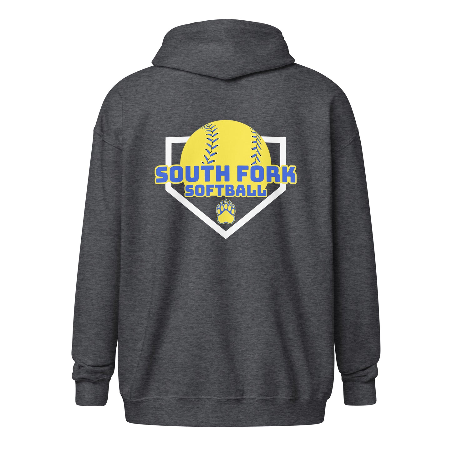 South Fork Softball Home Plate Unisex heavy blend zip hoodie