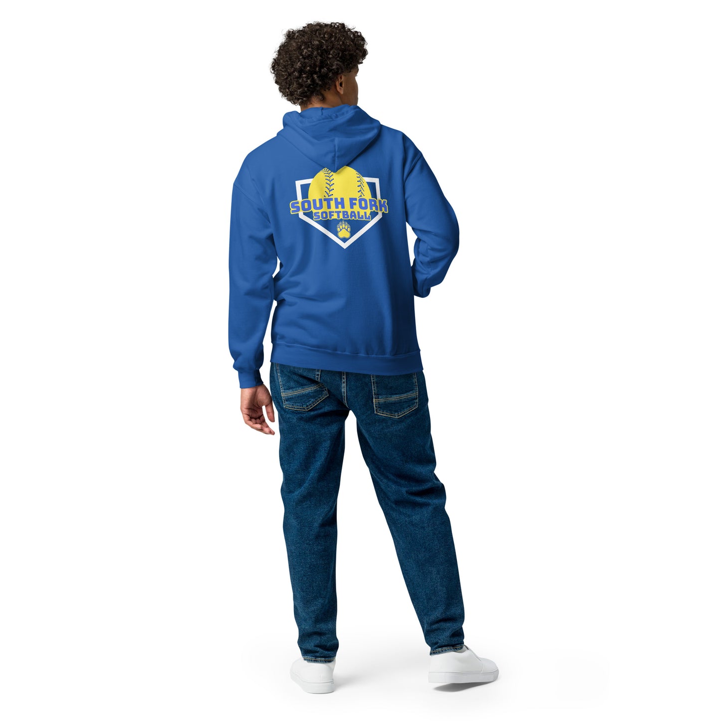 South Fork Softball Home Plate Unisex heavy blend zip hoodie
