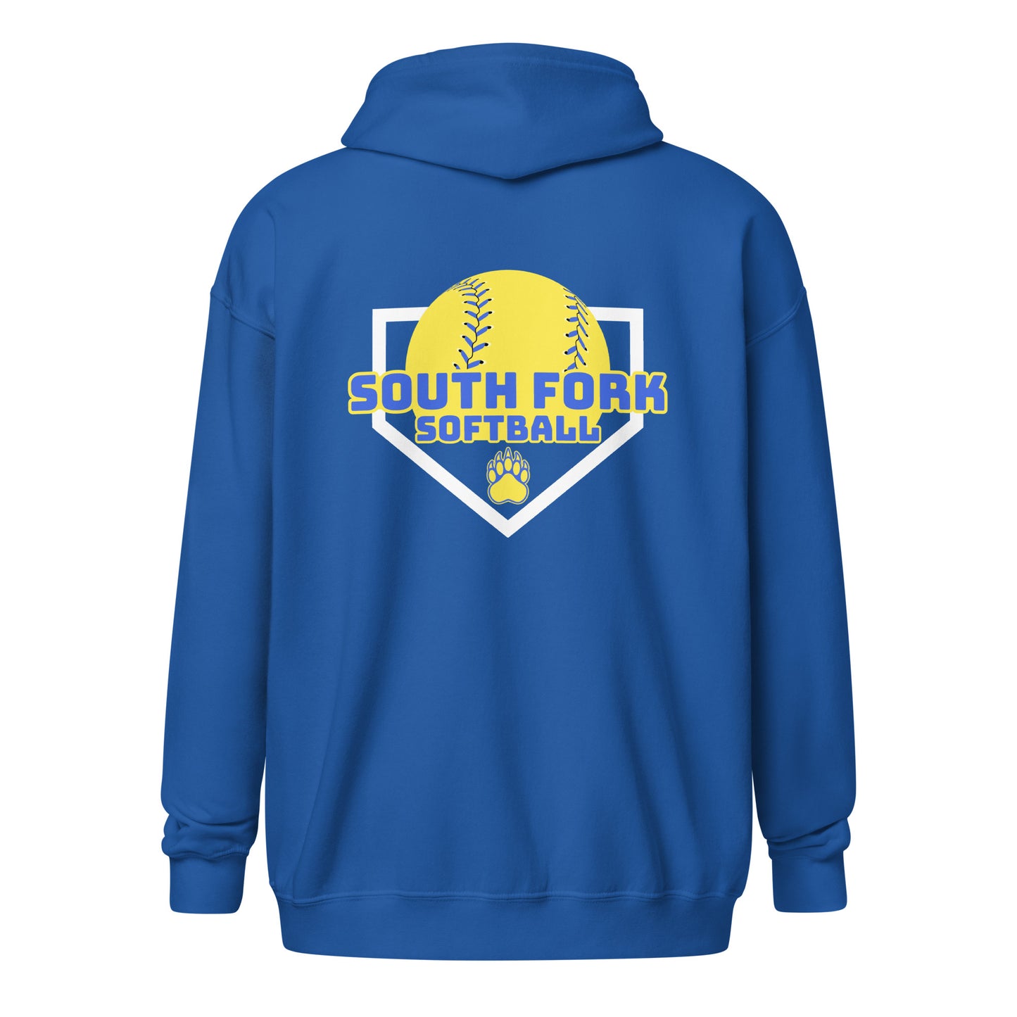 South Fork Softball Home Plate Unisex heavy blend zip hoodie