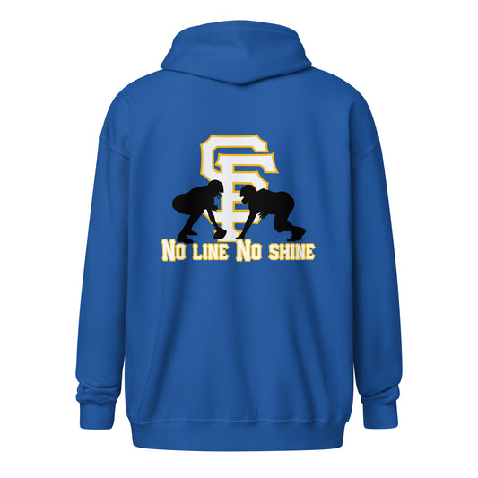 SF Football No Line No Shine heavy blend zip hoodie