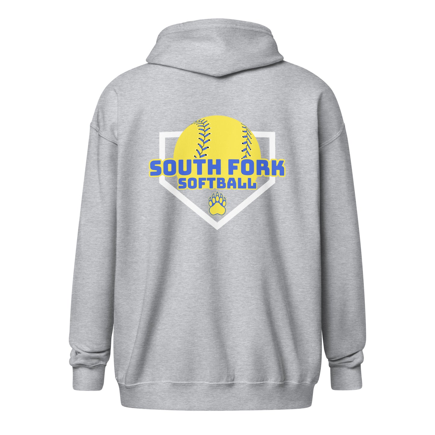 South Fork Softball Home Plate Unisex heavy blend zip hoodie