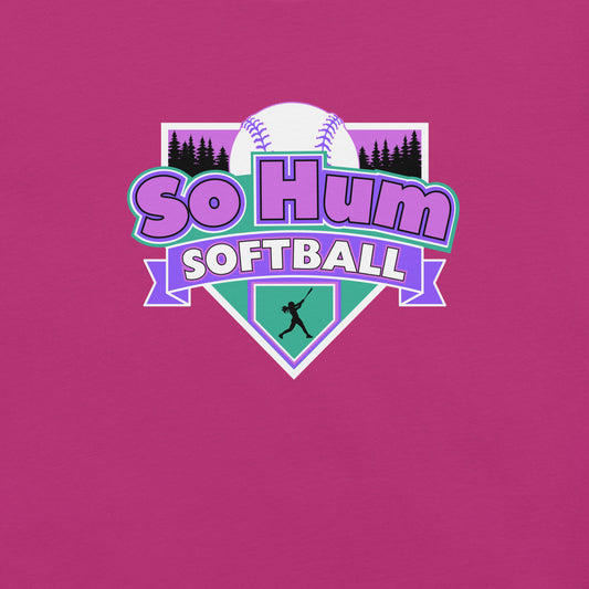So Hum Softball Pink t-shirt