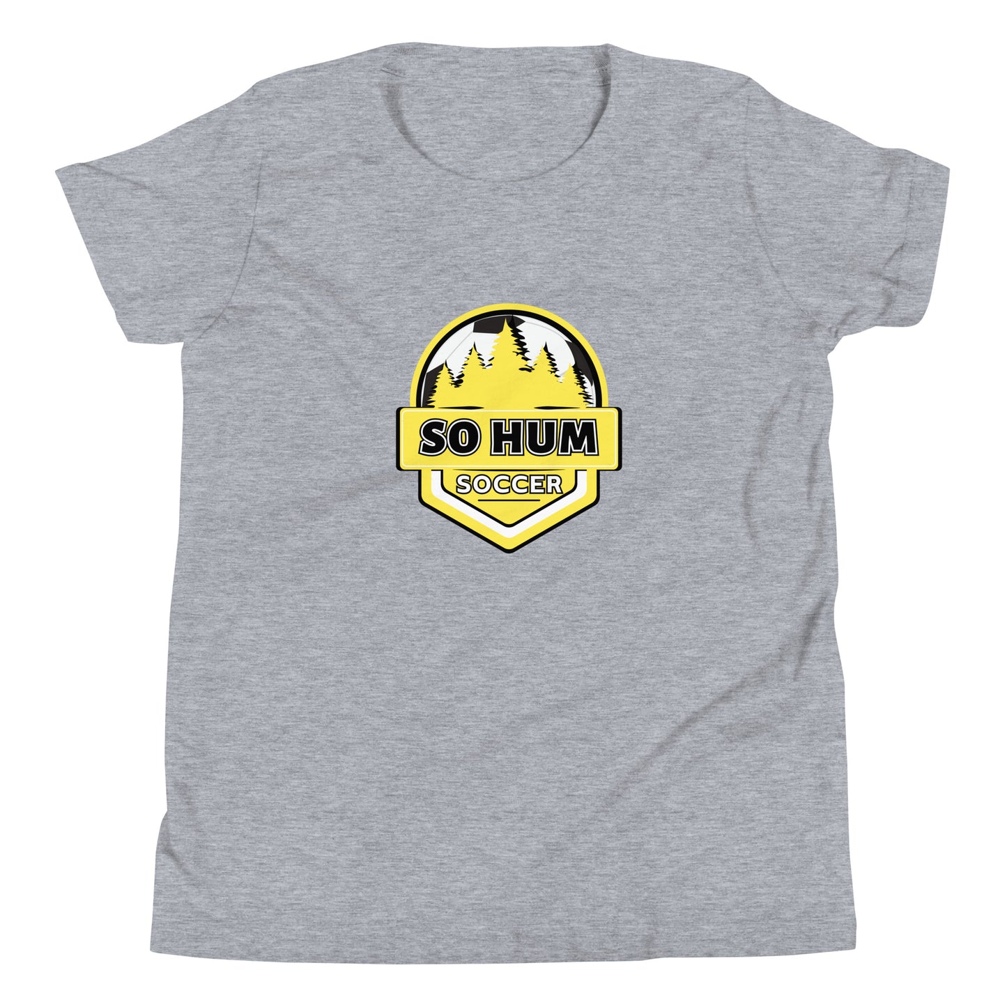 So Hum Soccer Yellow Youth Short Sleeve T-Shirt