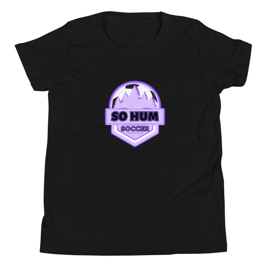 So Hum Soccer Purple Youth Short Sleeve T-Shirt