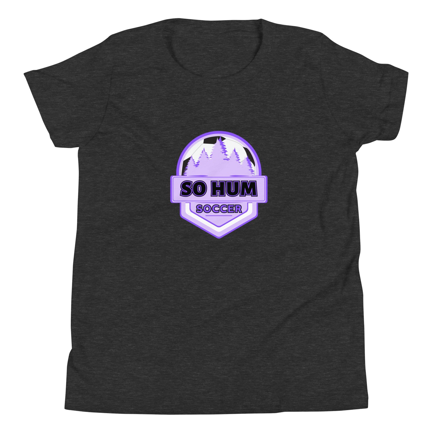 So Hum Soccer Purple Youth Short Sleeve T-Shirt