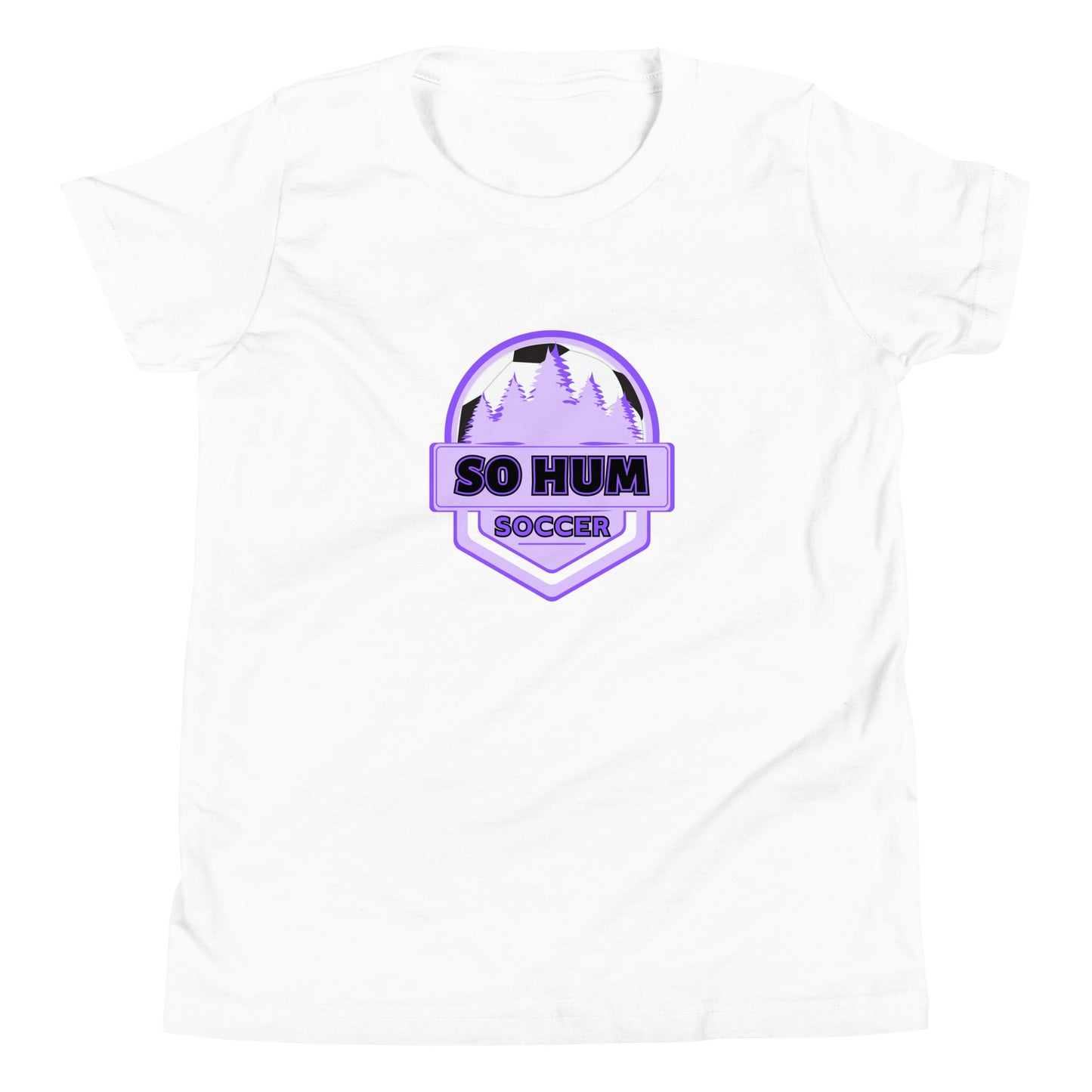 So Hum Soccer Purple Youth Short Sleeve T-Shirt