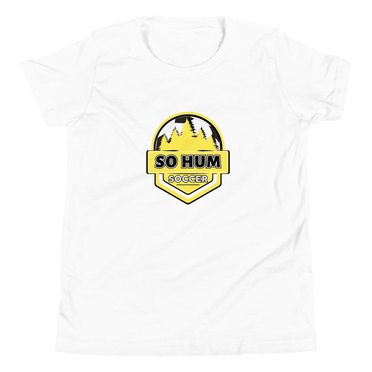 So Hum Soccer Yellow Youth Short Sleeve T-Shirt