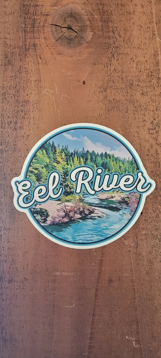 Eel River 4" Sticker