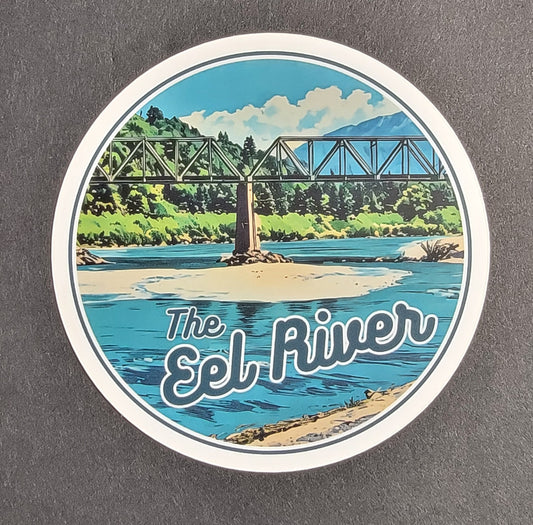 Eel River Bridge 4" Sticker