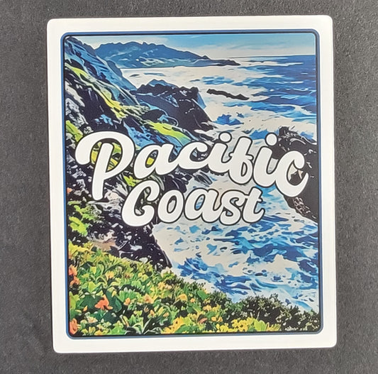 Pacific Coast 4" Sticker