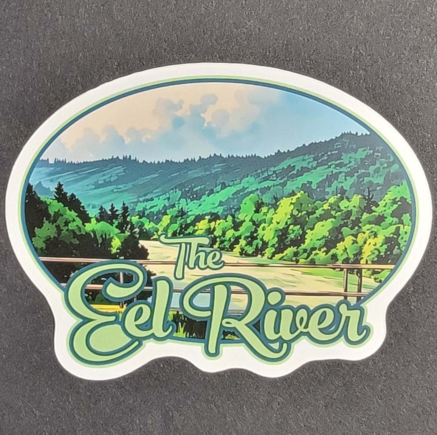 Eel River Alderpoint Bridge 4" Sticker
