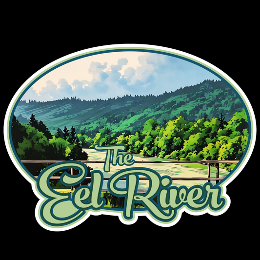 Eel River Alderpoint Bridge 4" Sticker 25 Pack