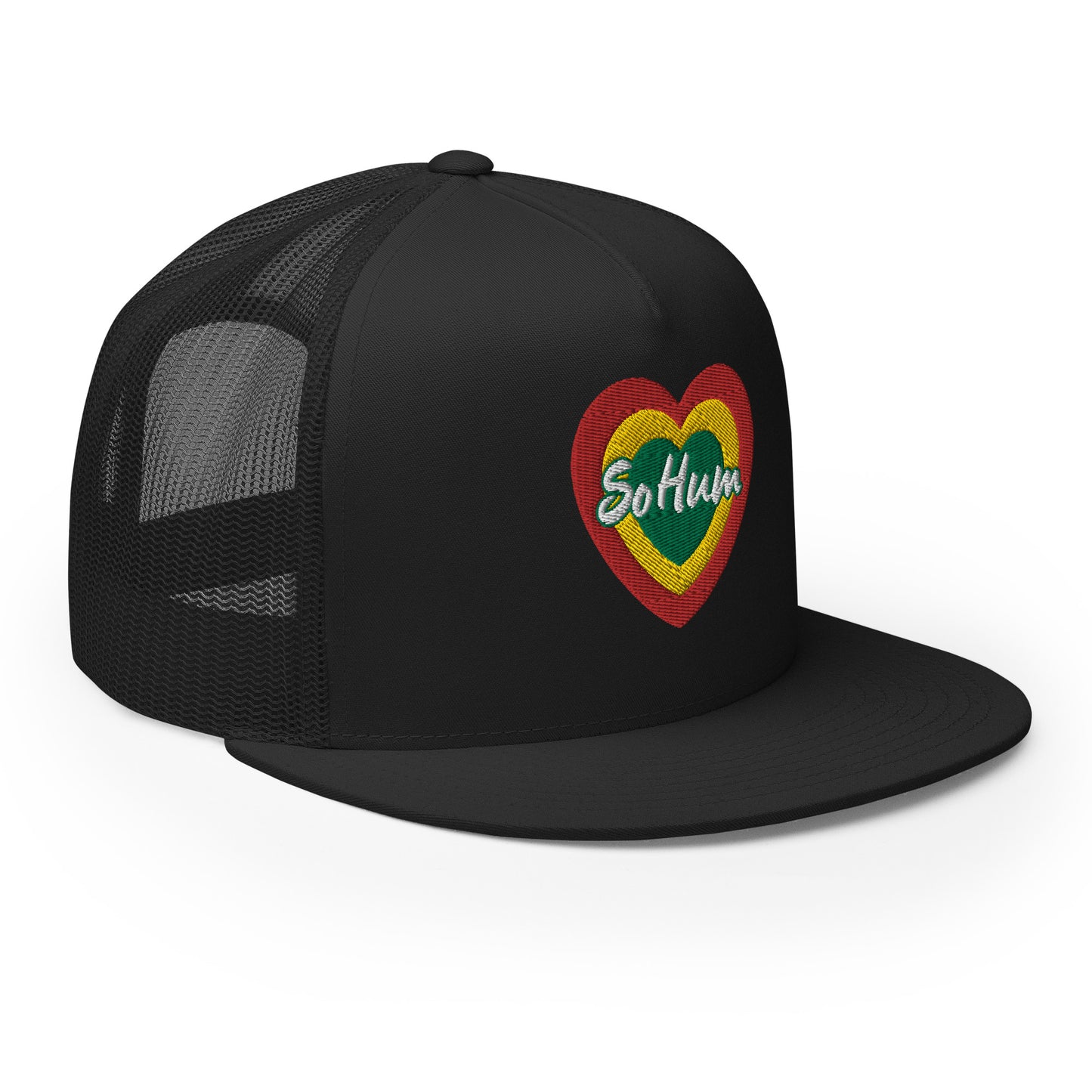 So Hum Heart RYG Trucker Cap