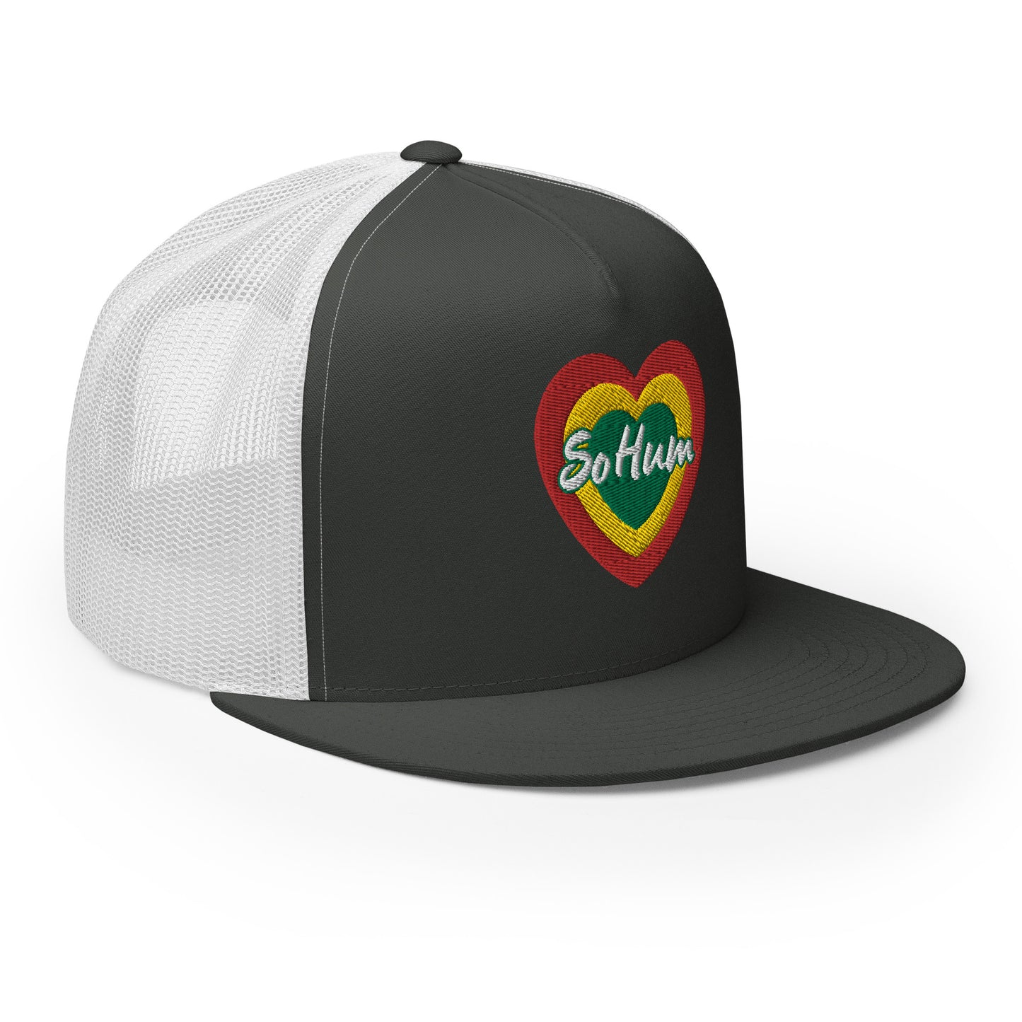 So Hum Heart RYG Trucker Cap