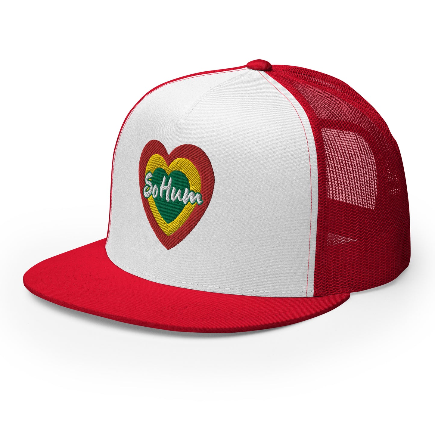 So Hum Heart RYG Trucker Cap