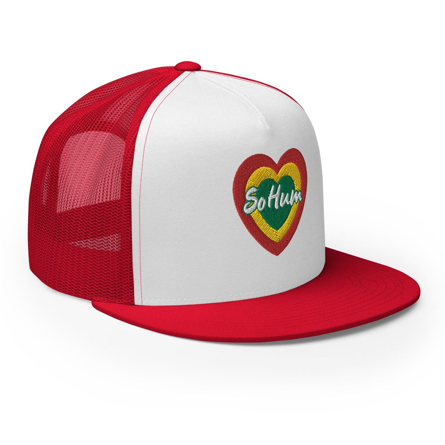 So Hum Heart RYG Trucker Cap