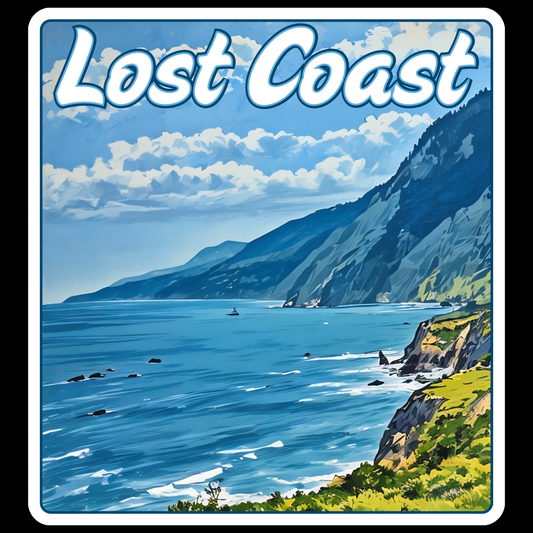 Lost Coast 4" Sticker 25 Pack