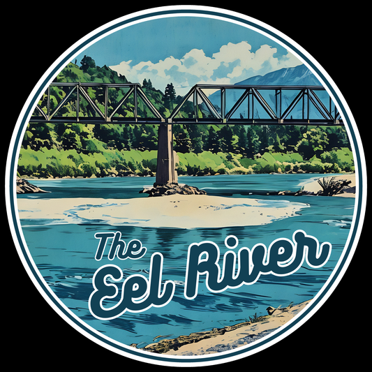 Eel River Bridge 4" Sticker 25 Pack