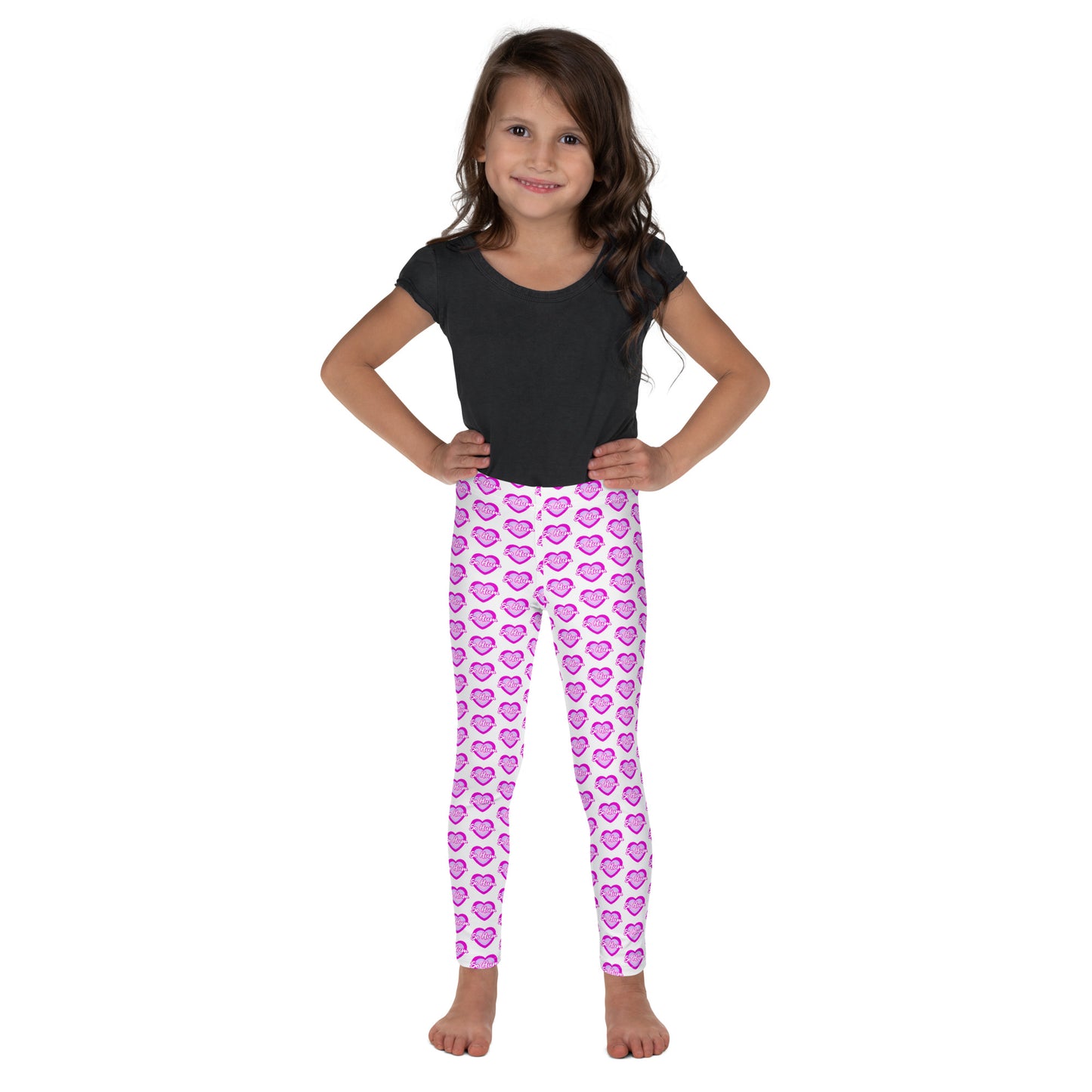 So Hum Heart Pink Kid's Leggings