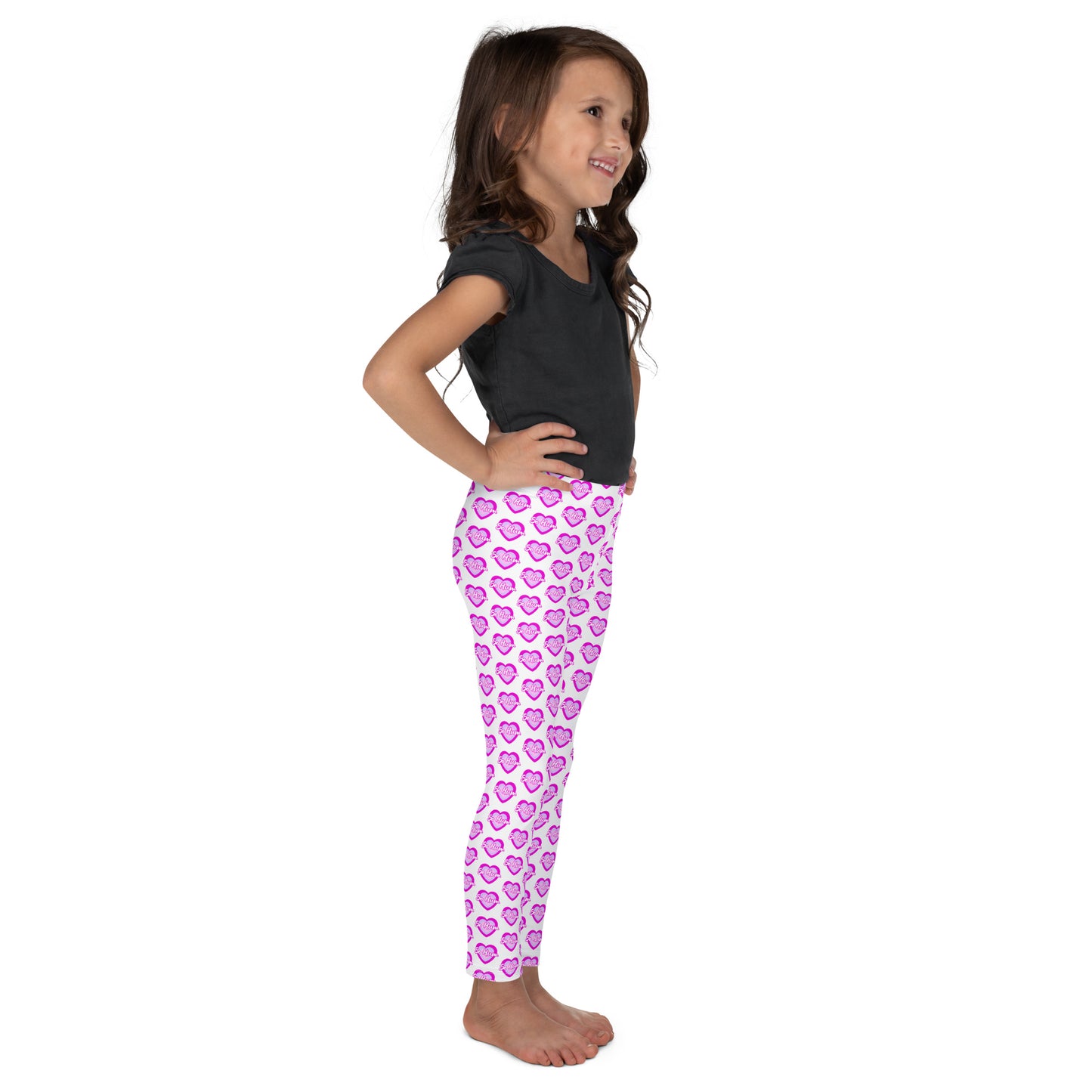 So Hum Heart Pink Kid's Leggings