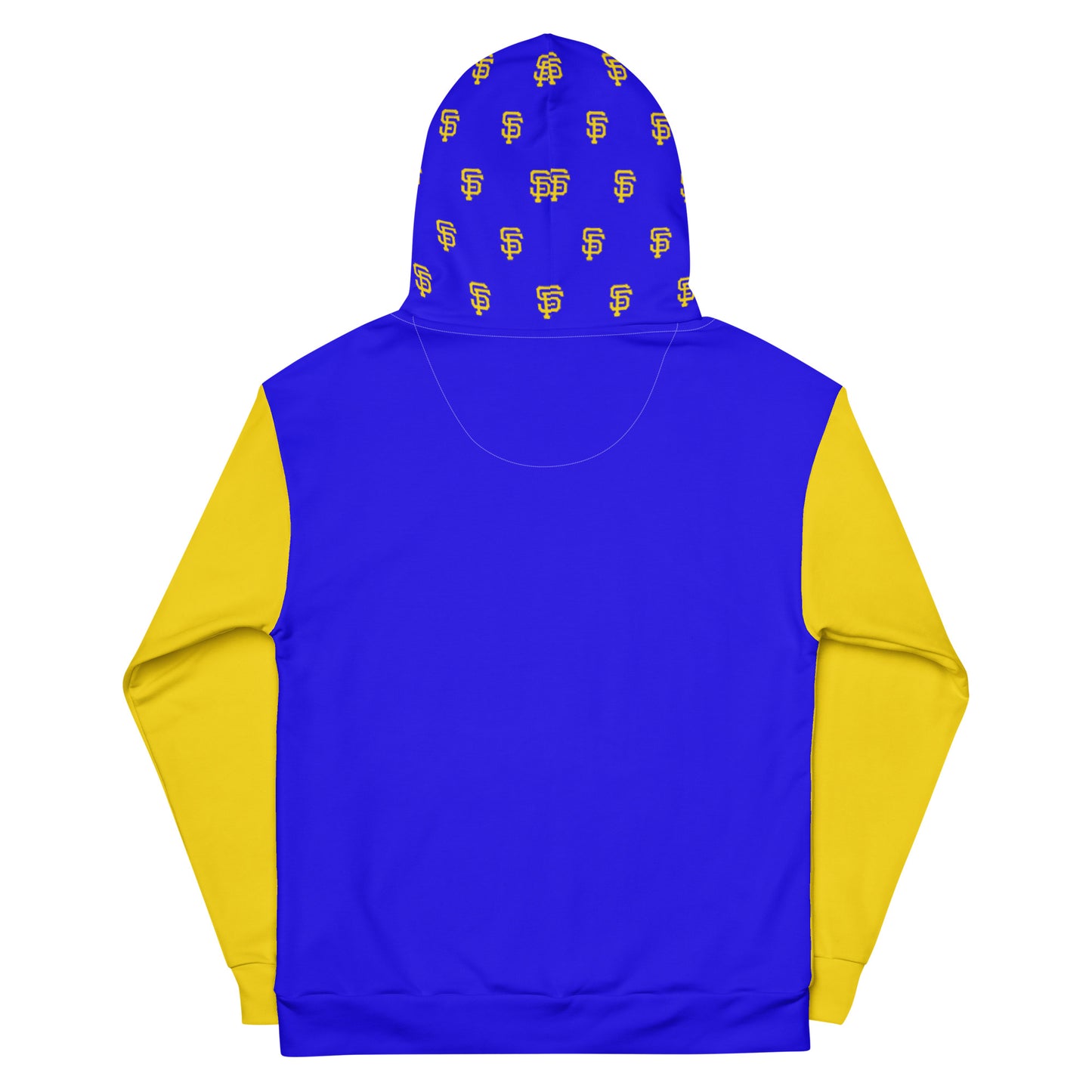 SF Royal Blue with Yellow Gold  Sleeves Hoodie