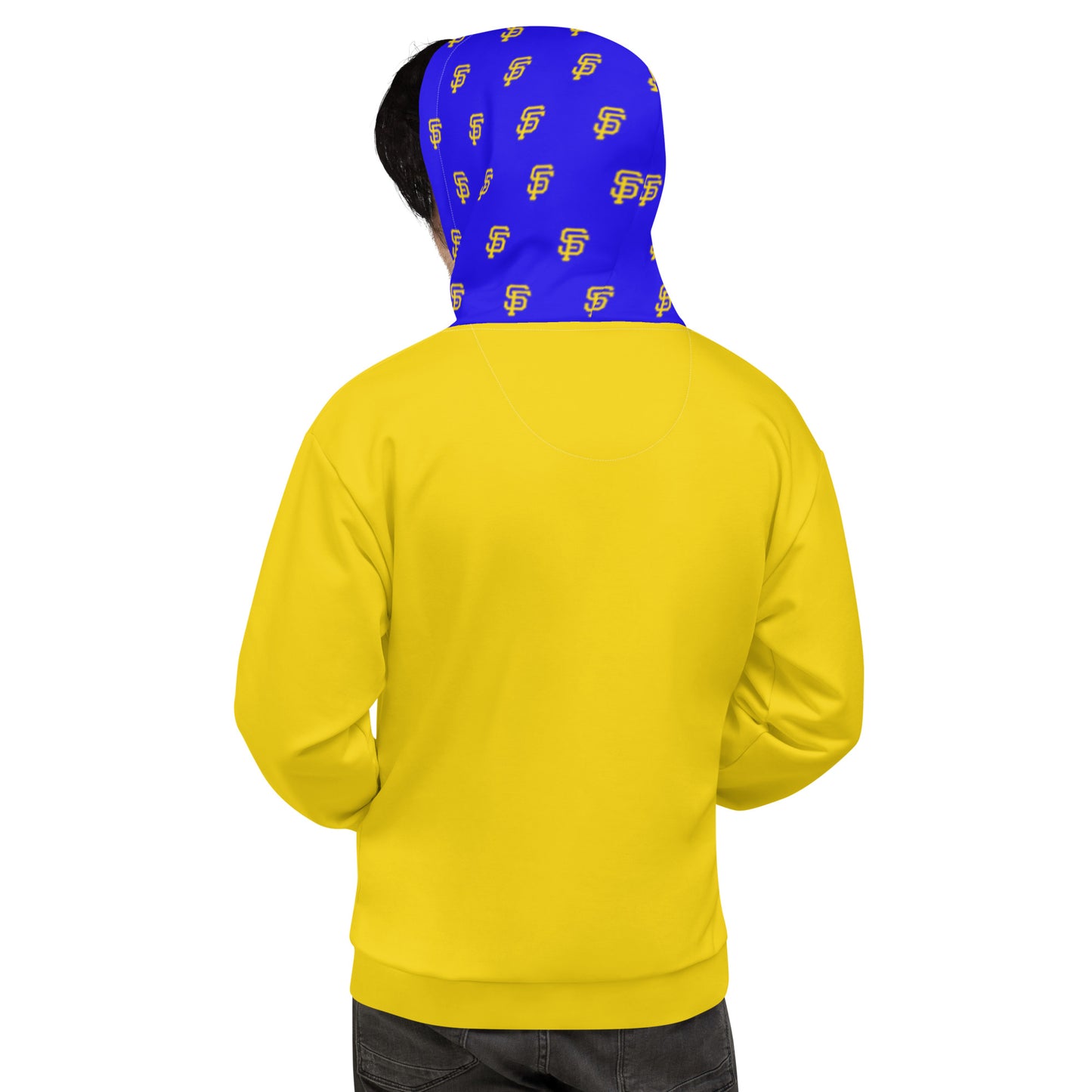 SF Yellow Gold with Blue Hoodie