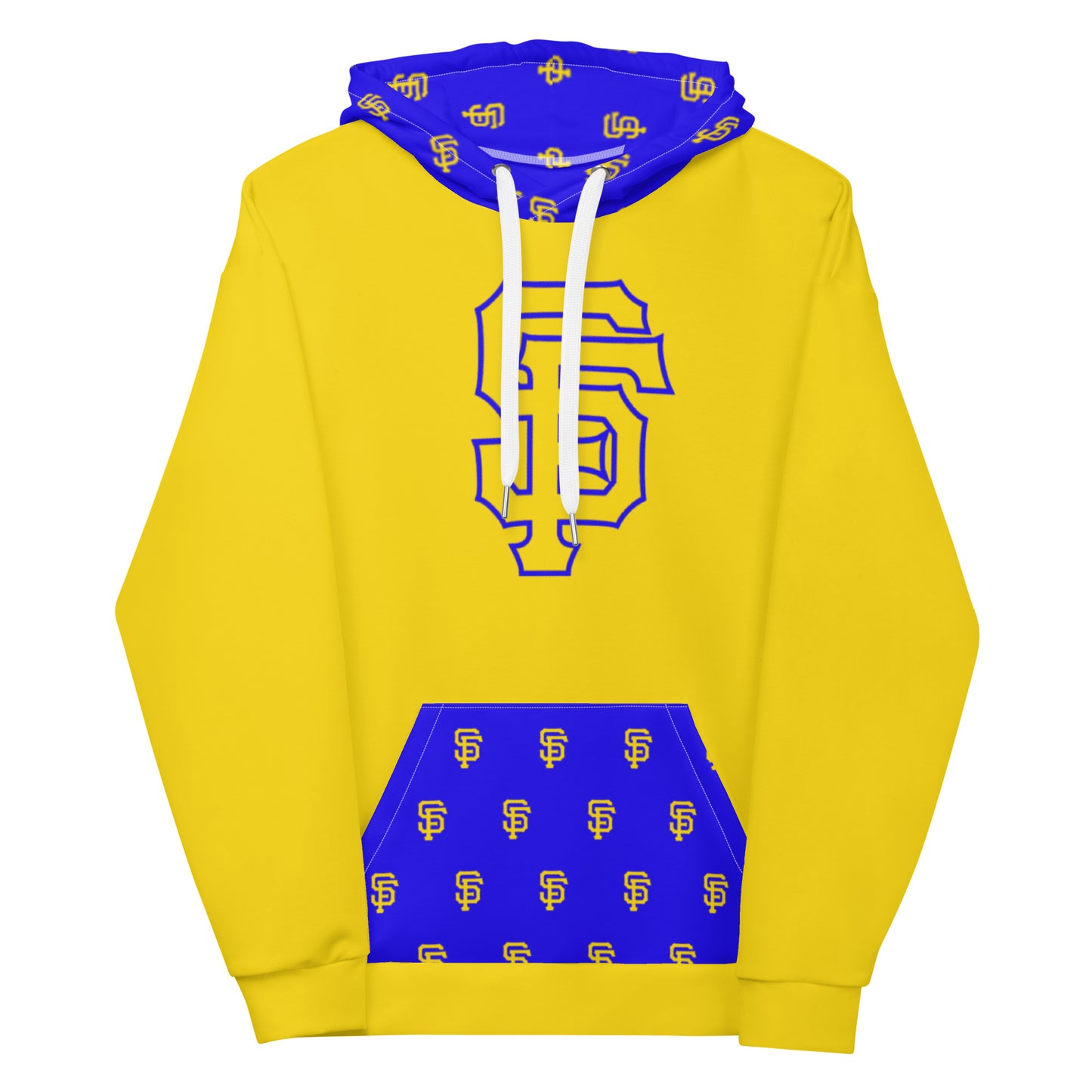 SF Yellow Gold with Blue Hoodie