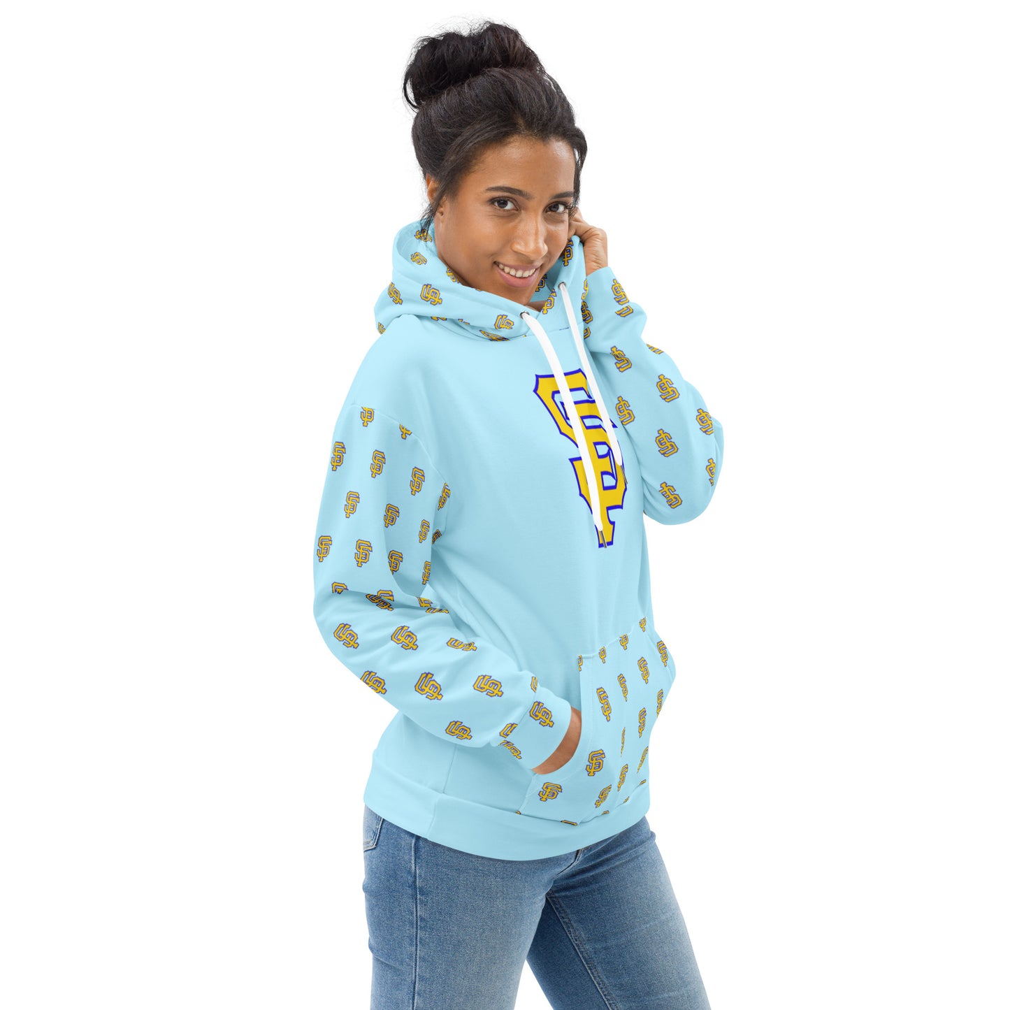 SF Baby Blue All Over Hoodie